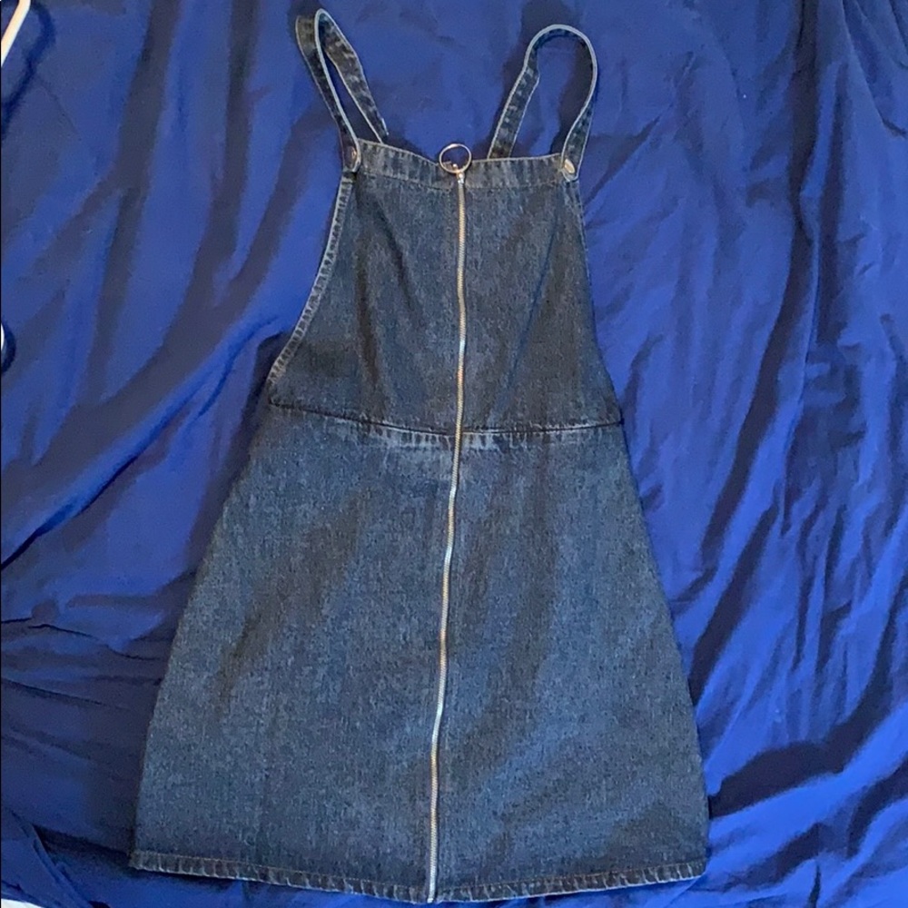 DENIM ZIP UP DRESS
